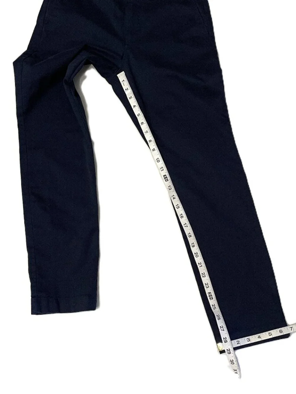 J Crew 770 Straight Pants Men 30x30 * Navy Blue Chinos Cotton Stretch AR886